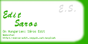edit saros business card